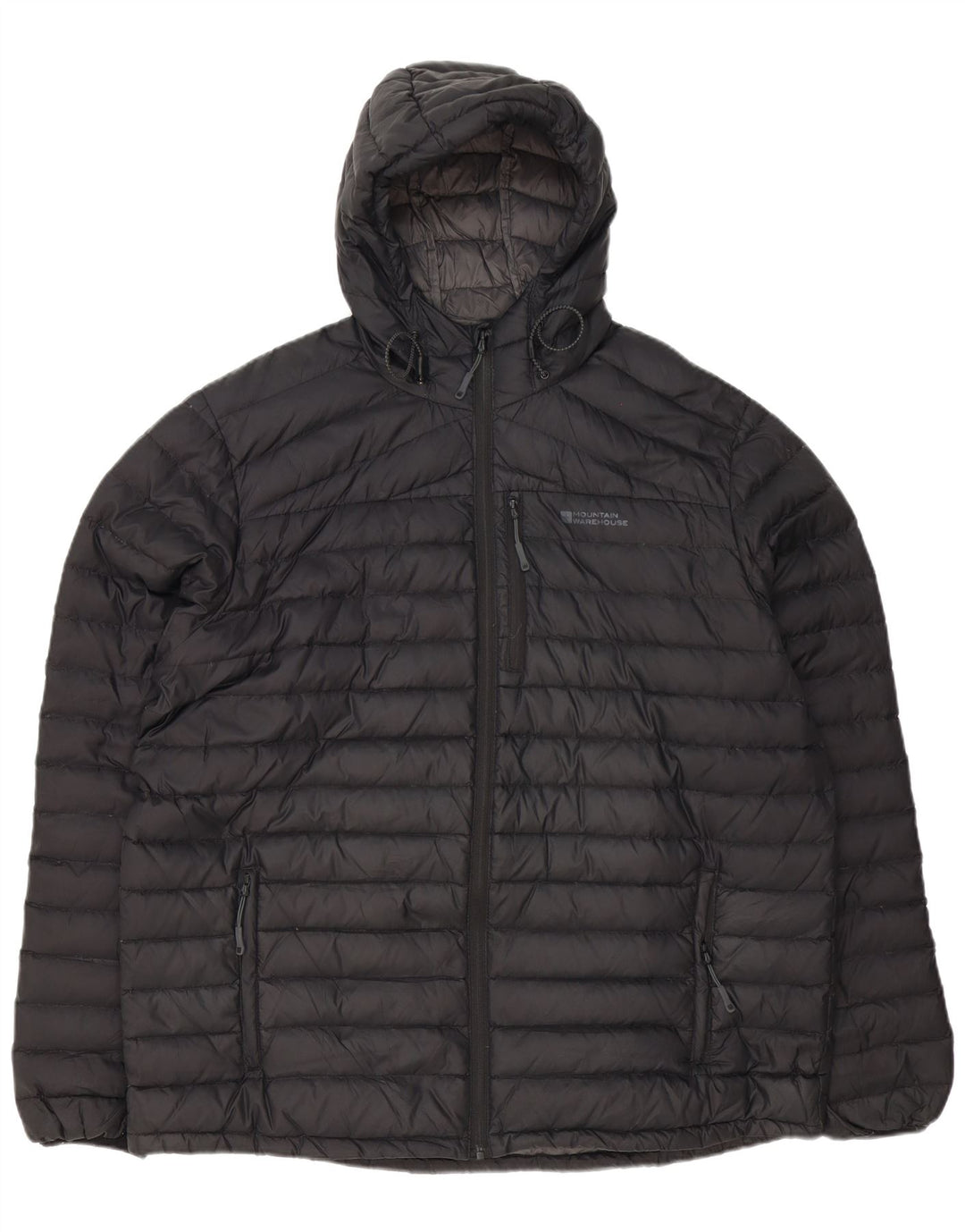 MOUNTAIN WAREHOUSE Herre hættepolstret jakke UK 42 XL Sort Polyester