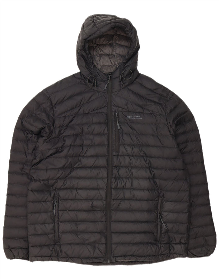 MOUNTAIN WAREHOUSE Herre hættepolstret jakke UK 42 XL Sort Polyester