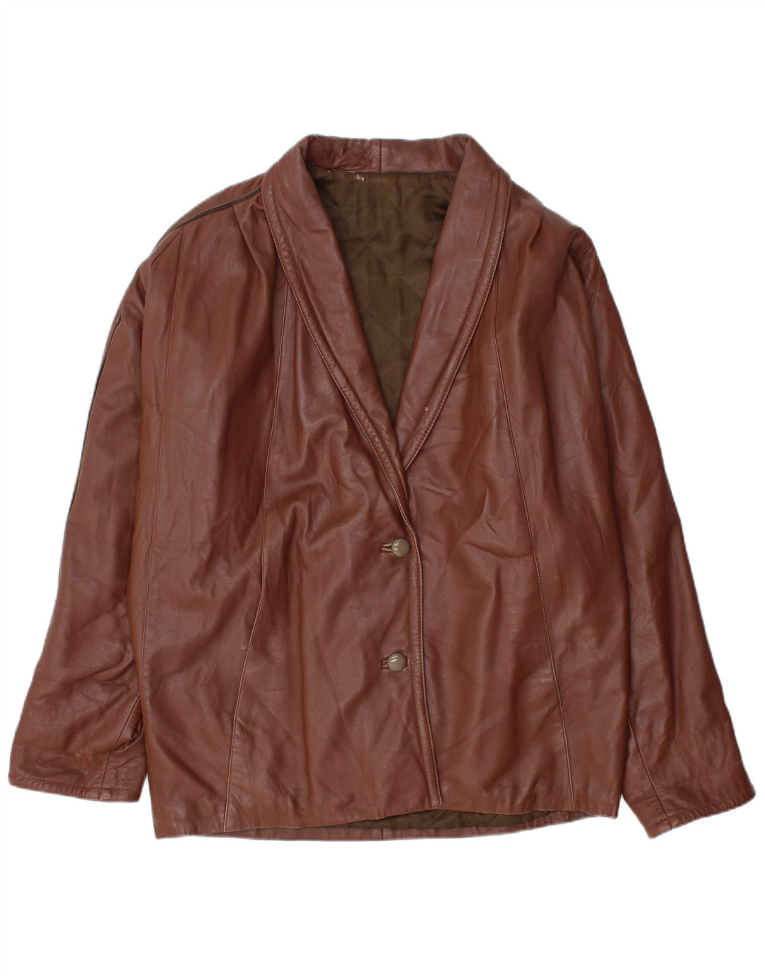 Lavorazione Artigiana Dame Oversized jakke IT 48 XL Brun