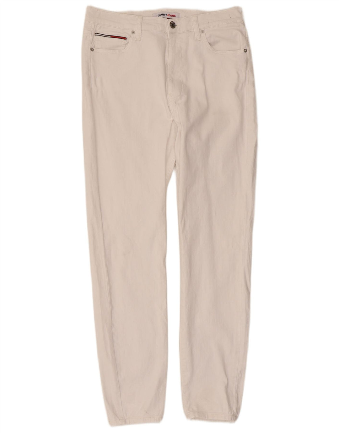 Tommy Hilfiger Dame Slim Jeans W32 L30 Hvid Bomuld
