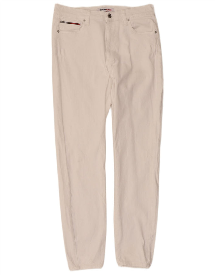 Tommy Hilfiger Dame Slim Jeans W32 L30 Hvid Bomuld