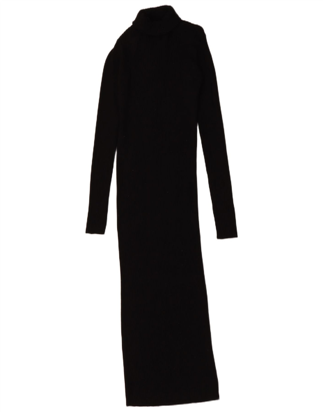 Zara Dame Maxi Jumper Kjole UK 8 Lille Sort