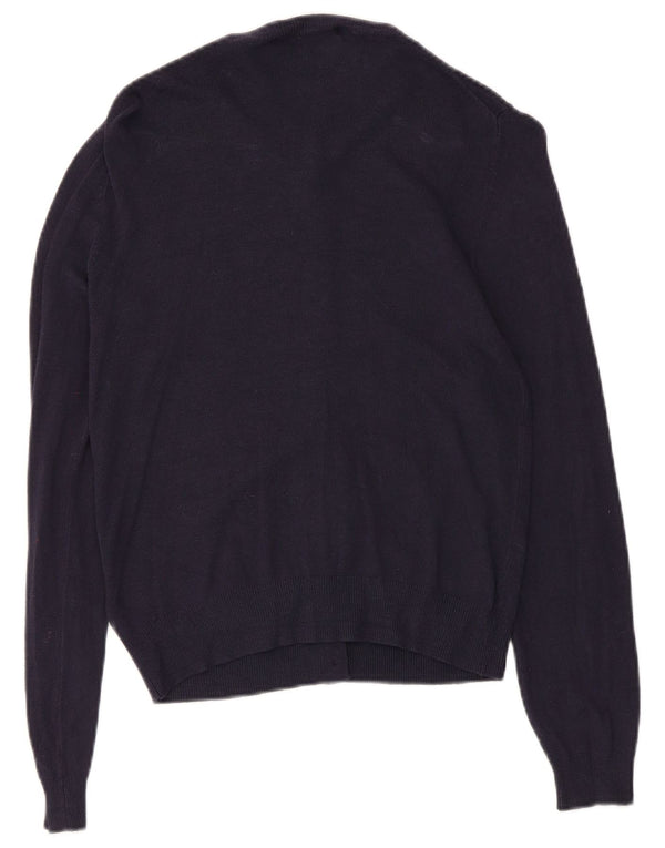 Marks & Spencer Dame Cardigan Sweater UK 8 Small Navy Blue Viscose