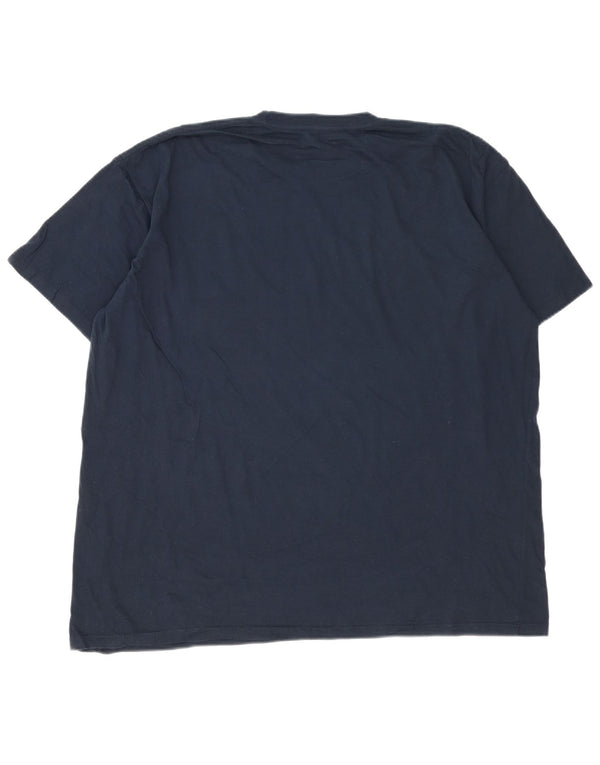 Hard Rock Cafe Herre Ibiza Grafisk T-Shirt Top 2XL Marineblå Bomuld