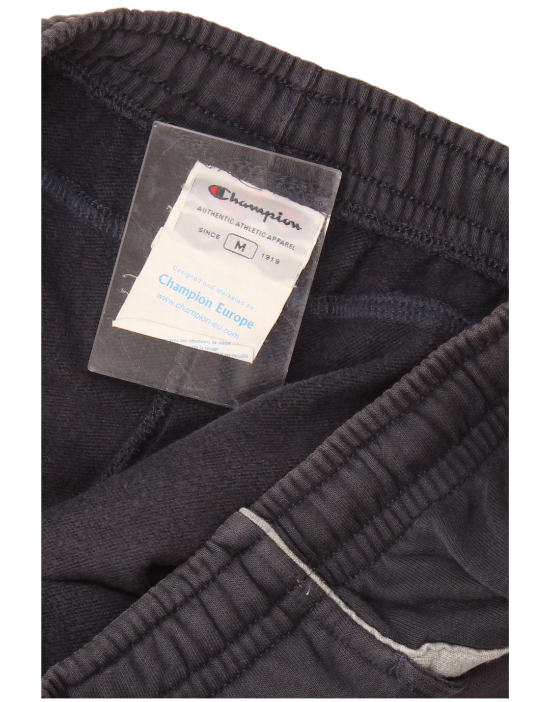 CHAMPION Mens Tracksuit Trousers Joggers Medium  Navy Blue Colourblock