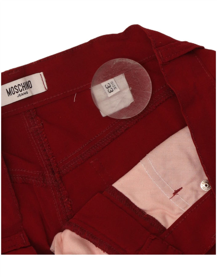 Moschino Straight Casual Bukser til mænd W33 L33 Rød