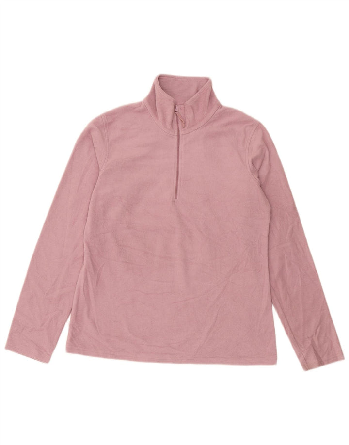 Mountain Warehouse Dame Fleece Jumper med lynlås DK 14 Medium Pink