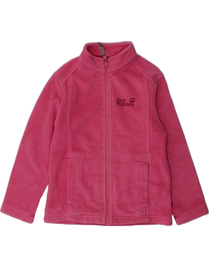 JACK WOLFSKIN Girls Fleece Jacket 5-6 Years Pink Polyester | Vintage Jack Wolfskin | Thrift | Second-Hand Jack Wolfskin | Used Clothing | Messina Hembry 