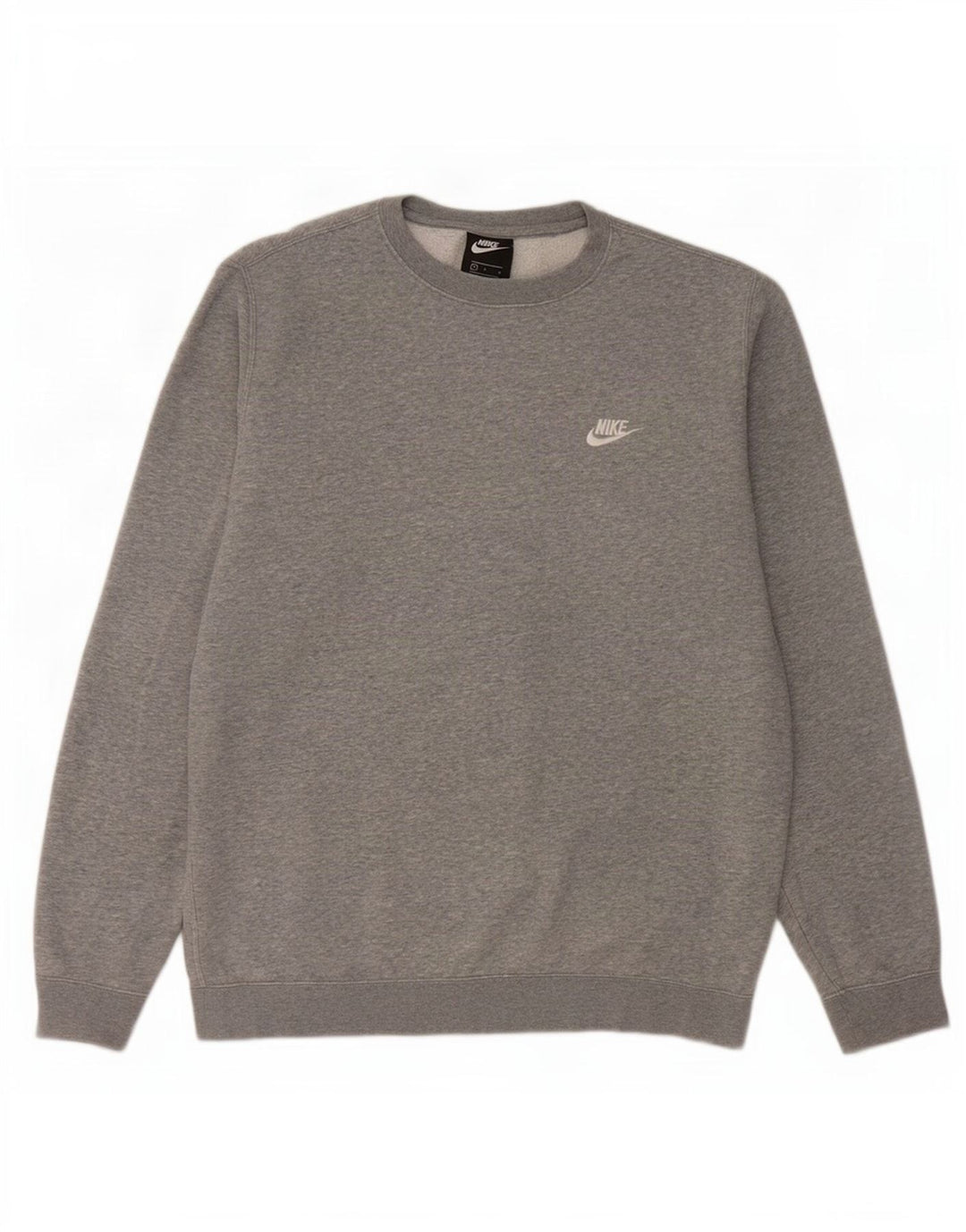 Nike Sweatshirt-trøje til mænd, stor grå flækket bomuld