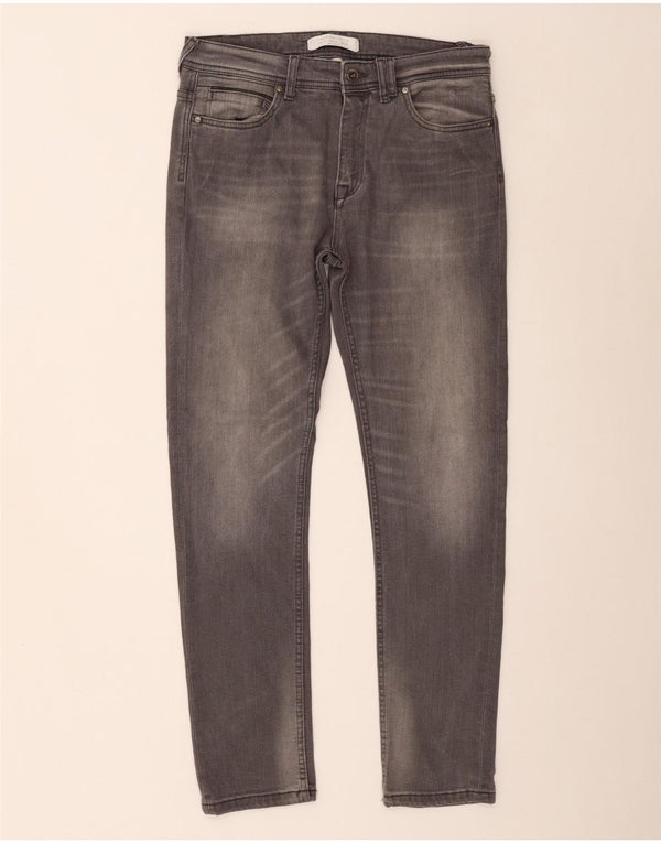 Zara Herre Slim Jeans EU 42 Large W32 L30 Grå Bomuld