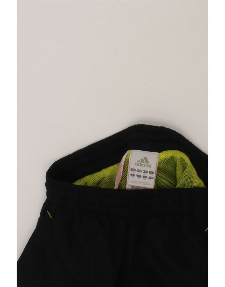 ADIDAS Boys Graphic Bermuda Sport Shorts 9-10 Years  Black Polyester Vintage Adidas and Second-Hand Adidas from Messina Hembry 
