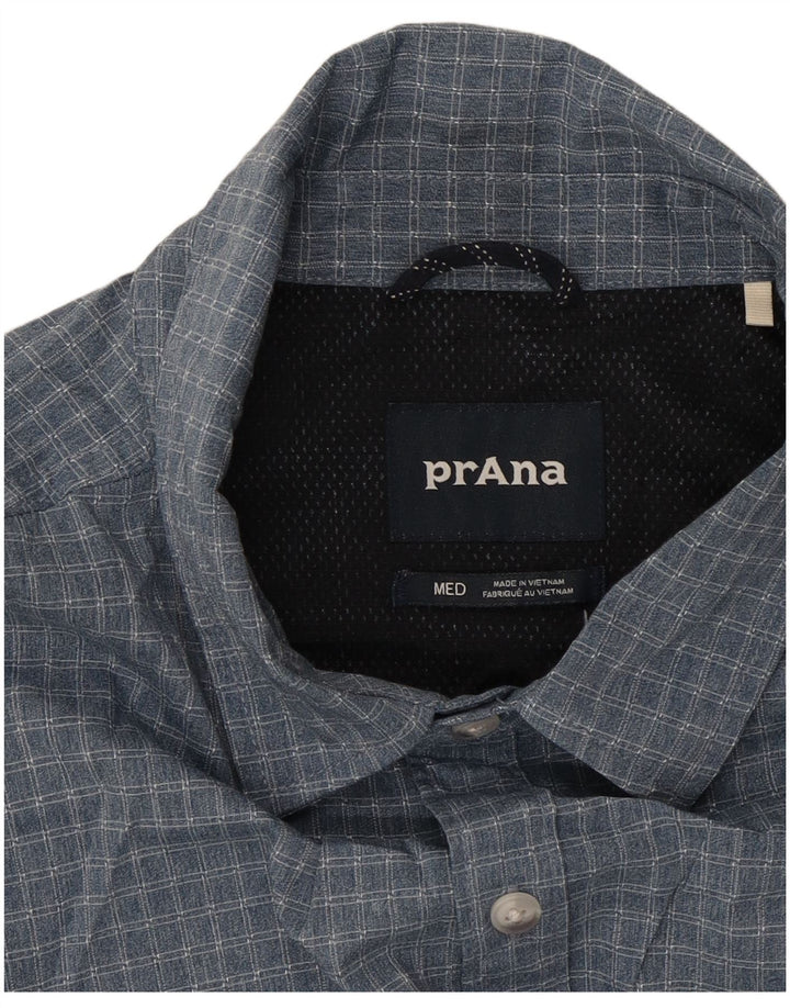 PRANA Kortærmet Herreskjorte Medium Blue Check