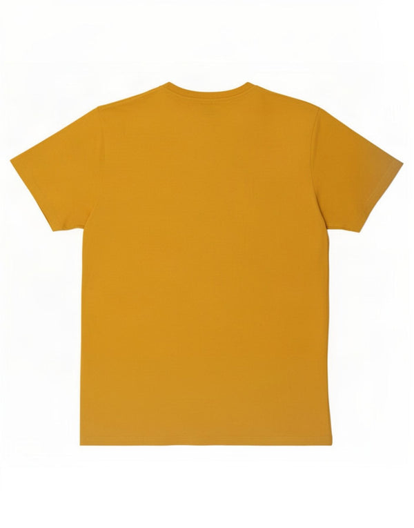 Lee Herre Regular Fit Grafisk T-Shirt Top Stor Gul Bomuld