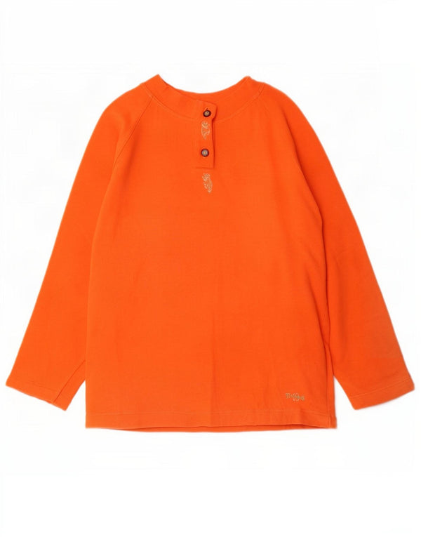 Colmar Dame Sweatshirt Jumper UK 14 Medium Orange Bomuld