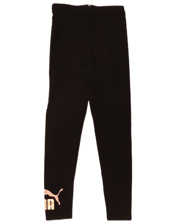Puma piger grafiske leggings 15-16 år sort bomuld