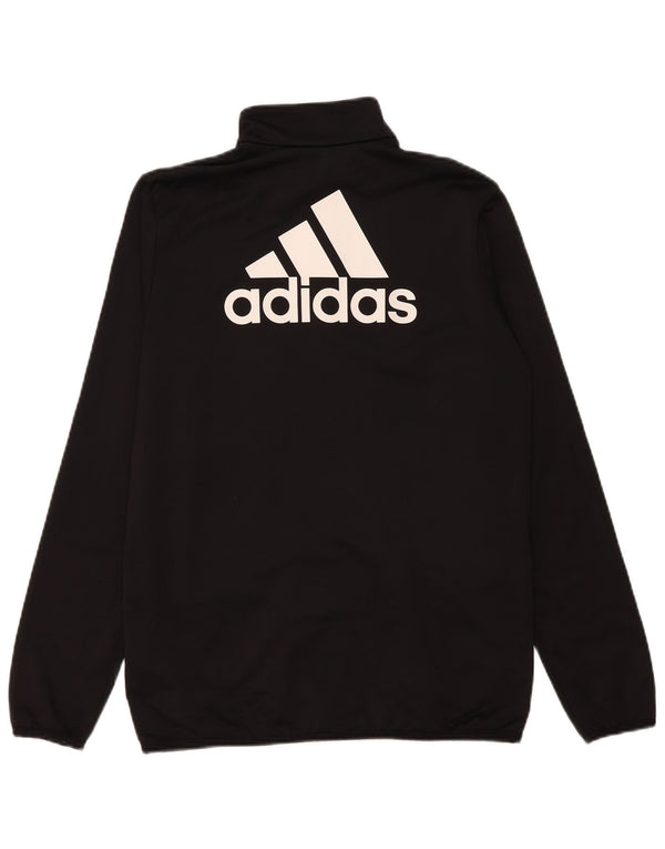 Adidas drenge grafisk træningsdragt topjakke 15-16 år sort polyester