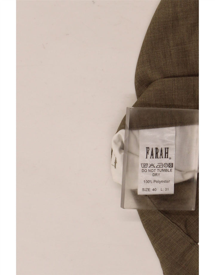Farah Herre tilspidsede fritidsbukser W40 L31 brun polyester