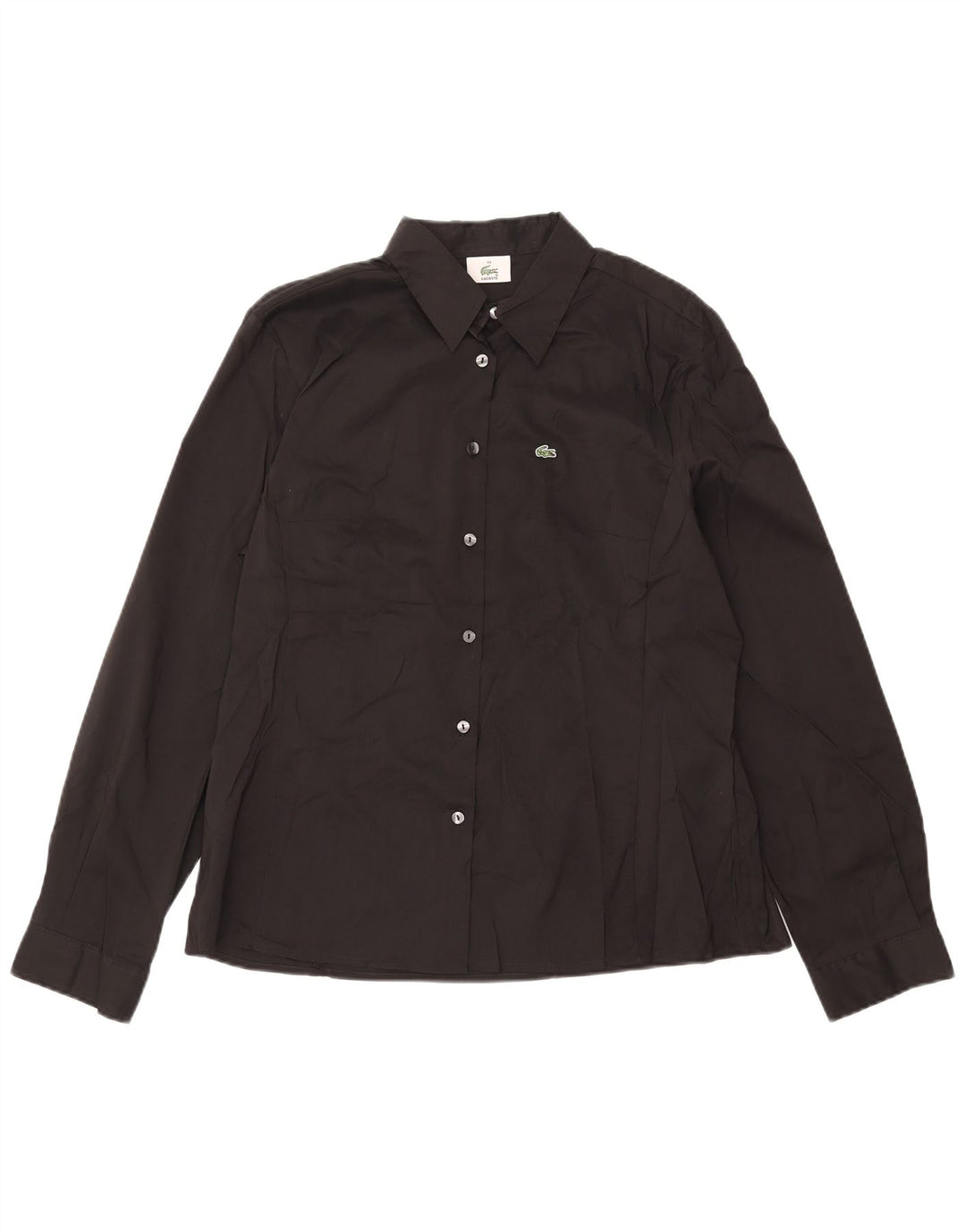 Lacoste dameskjorte str. 44 Stor sort bomuld