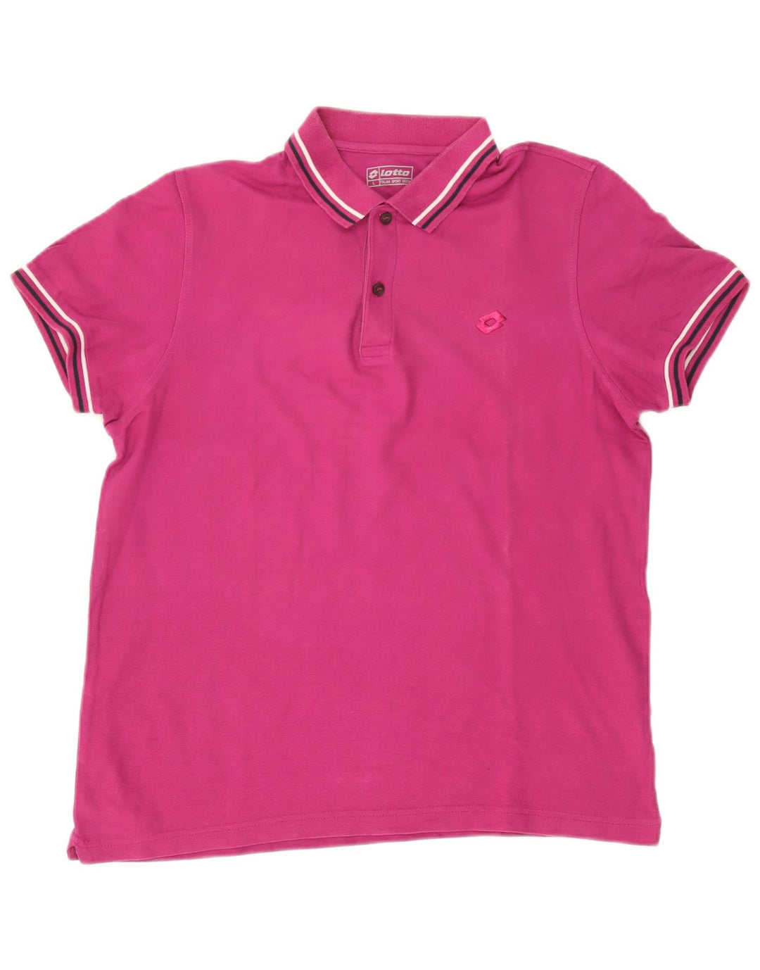 Lotto Herre Polo Shirt Large Pink Bomuld