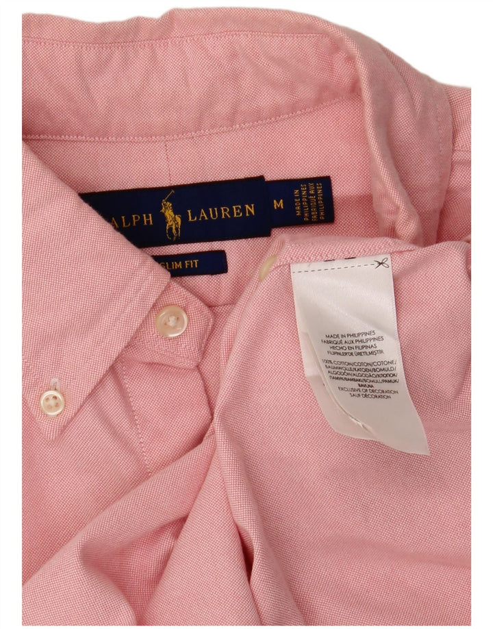 RALPH LAUREN Herre Slim Fit skjorte Medium Pink Bomuld