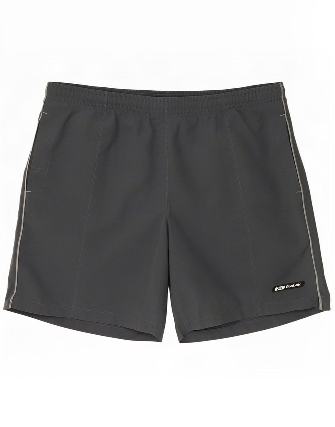 Reebok Badeshorts til mænd, store grå polyester