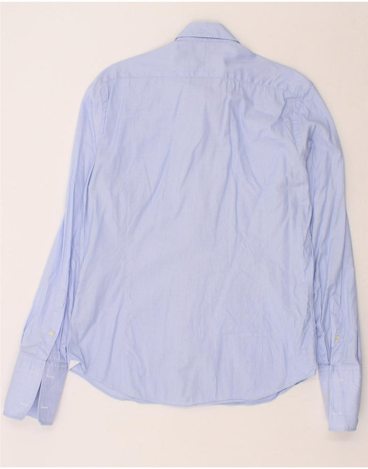 MASSIMO DUTTI Mens Shirt Size 40 15 1/2  Medium Blue Vintage Massimo Dutti and Second-Hand Massimo Dutti from Messina Hembry 