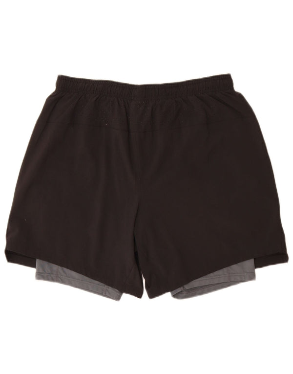 New Balance Sportsshorts til mænd Large Black Colourblock Polyester