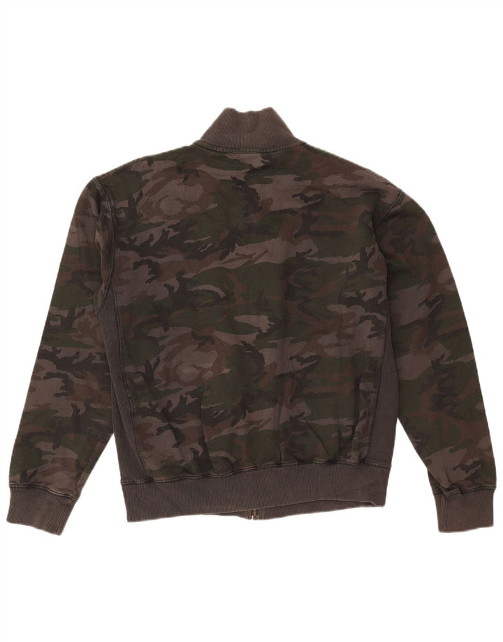 QUIKSILVER Dame træningsdragt Topjakke UK 16 Stor Khaki Camouflage