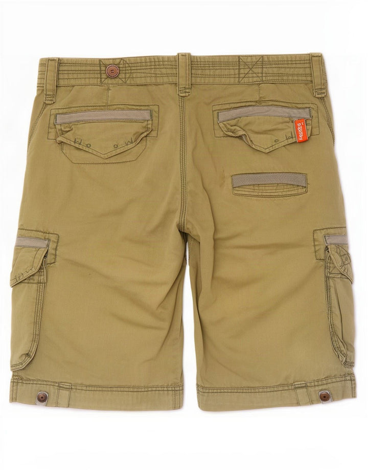 Superdry Cargo Shorts til mænd store W36 grøn bomuld