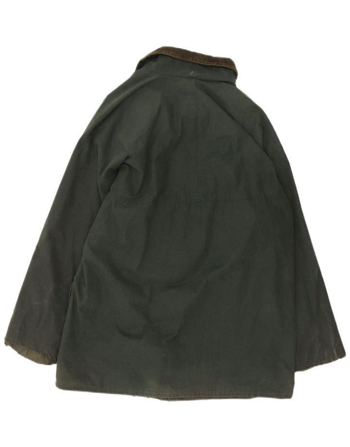 Vintage herre vokset bomuldsjakke UK 40 Large Green