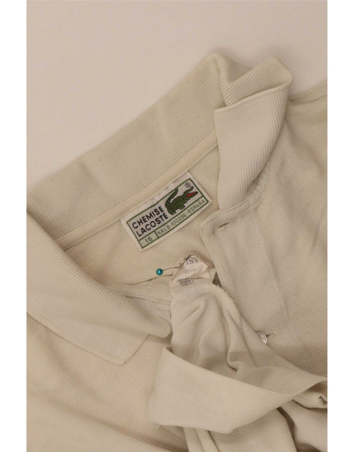 Lacoste Boys Polo Shirt 15-16 år Beige Bomuld