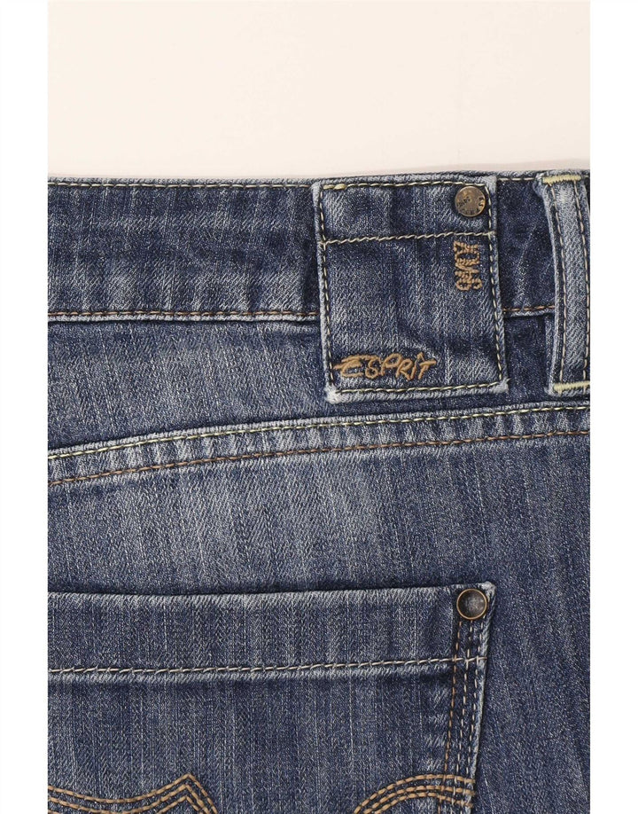 Esprit Dame Bootcut Jeans UK 12 Medium W32 L34 Blå