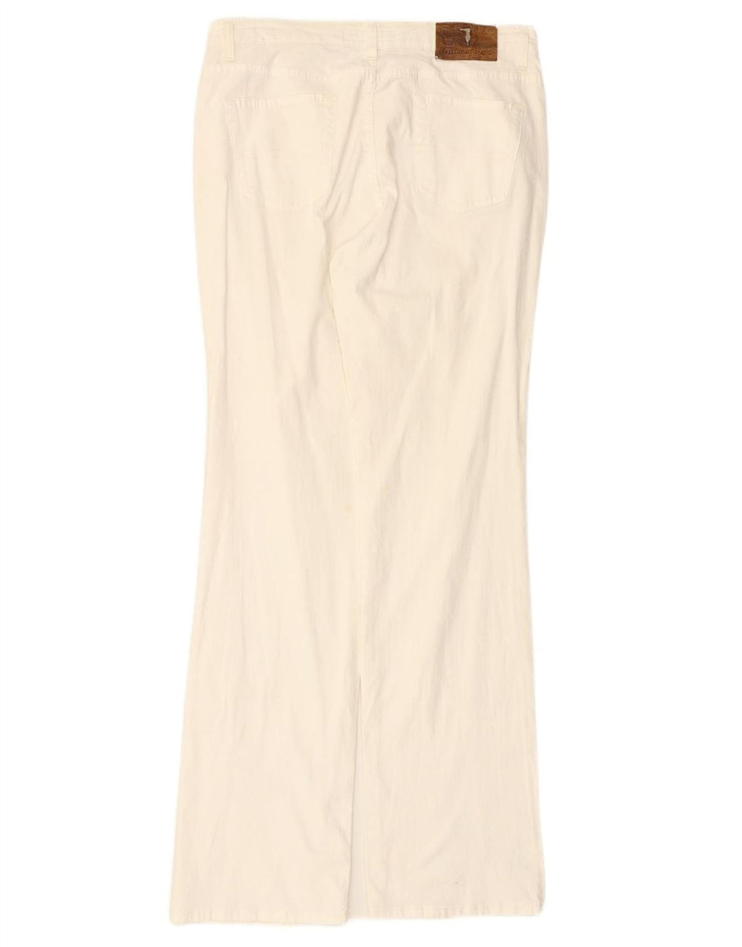 TRUSSARDI Straight Casual Bukser til mænd IT 47 Small W31 L33 Hvid Bomuld