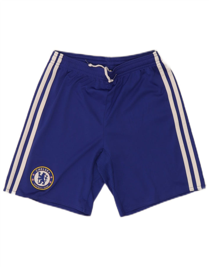 ADIDAS Boys Chelsea FC Grafiske sportsshorts 11-12 år Blå polyester