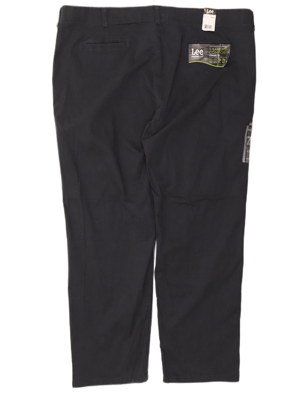 LEE Mens Extreme Comfort Lige Chinobukser W48 L30 Marineblå Bomuld