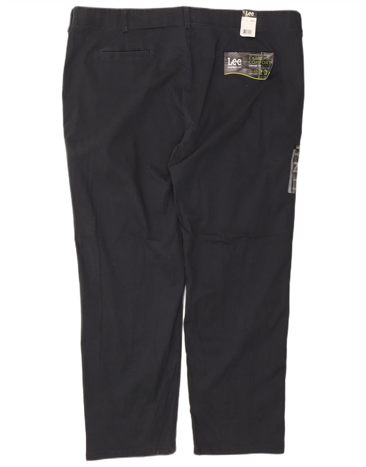 LEE Mens Extreme Comfort Lige Chinobukser W48 L30 Marineblå Bomuld