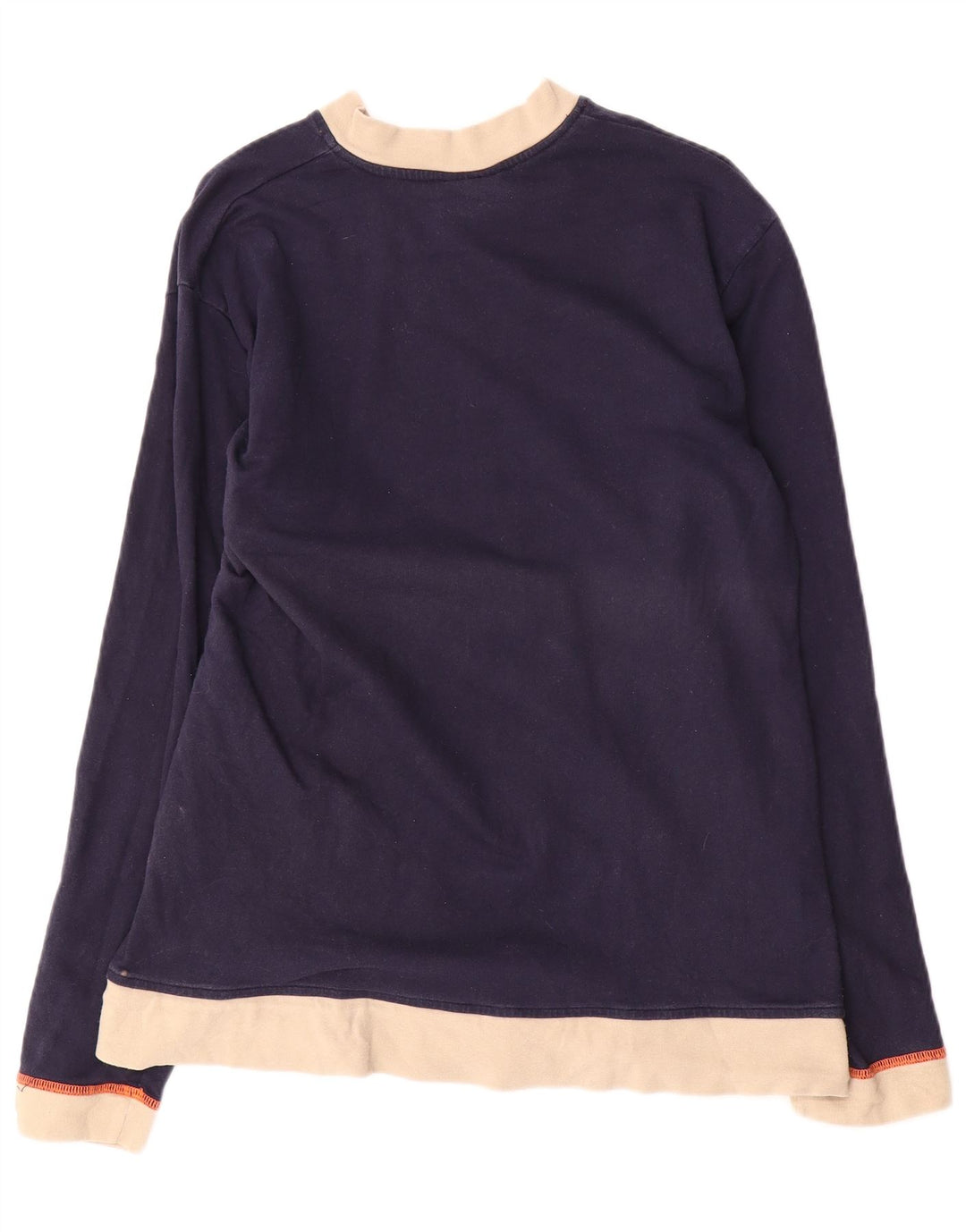 KAPPA Herre Top Langærmet Medium Navy Blue Colourblock Bomuld