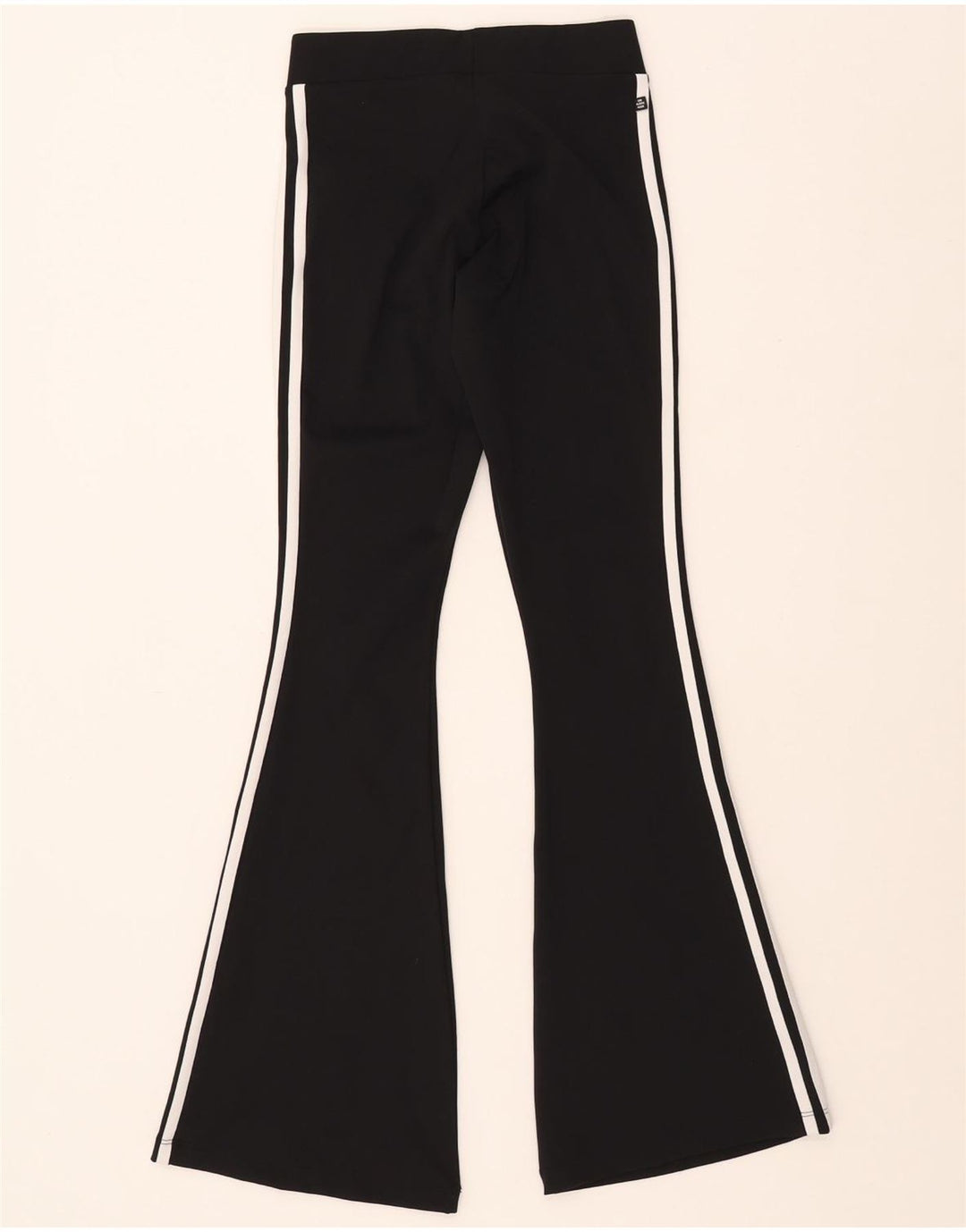 ADIDAS Flare Leggings til kvinder UK 6 XS sort polyester