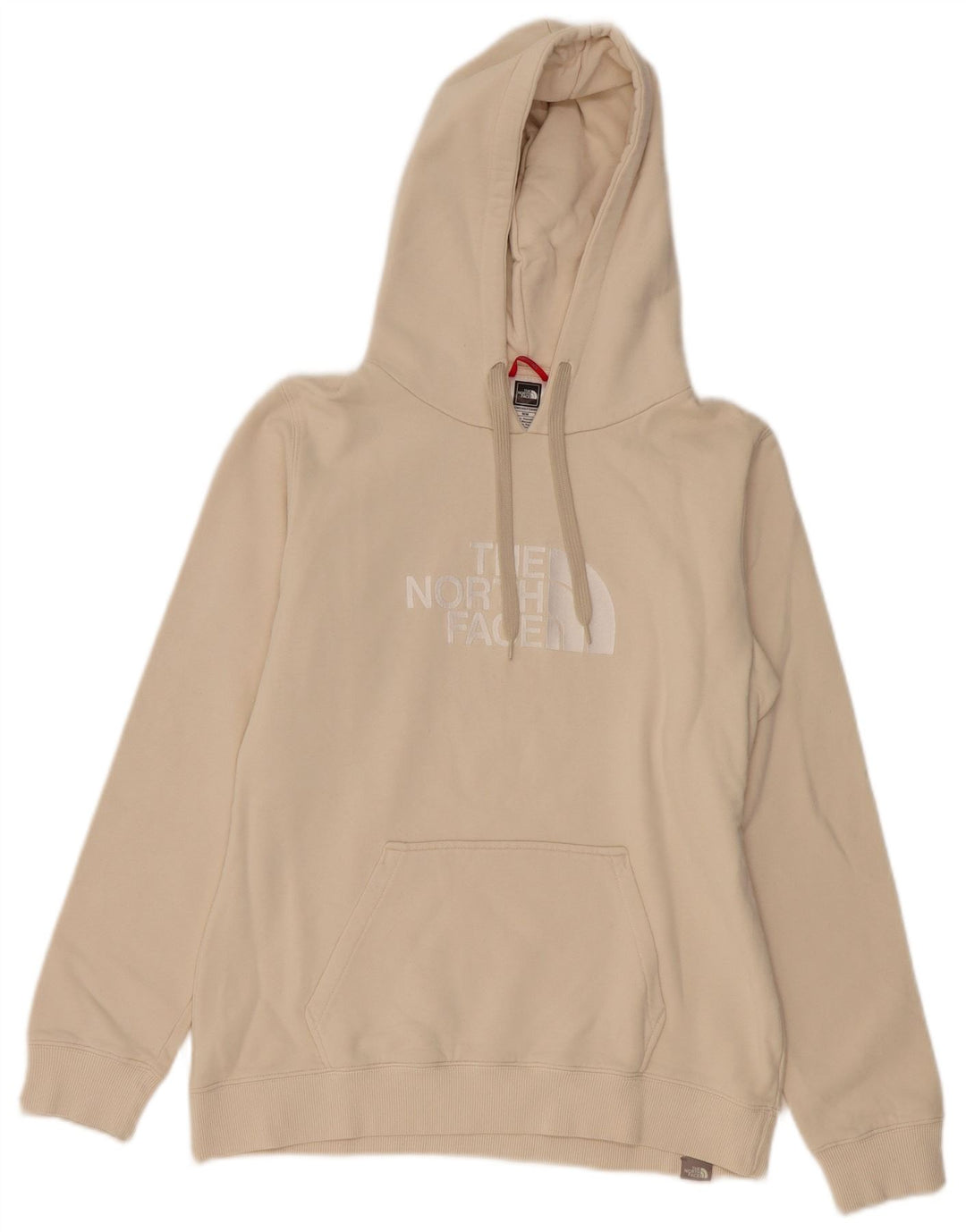 THE NORTH FACE Grafisk hættetrøje til kvinder UK 14 Medium Beige Bomuld