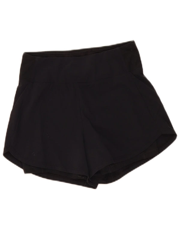 Nike Dame Dri Fit Sports Shorts UK 4 XS Sort Nylon Sports