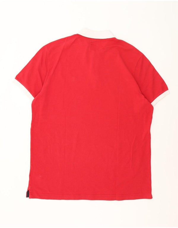 Henry Cottons Herre Slim Fit Polo Shirt 3XL Rød Bomuld
