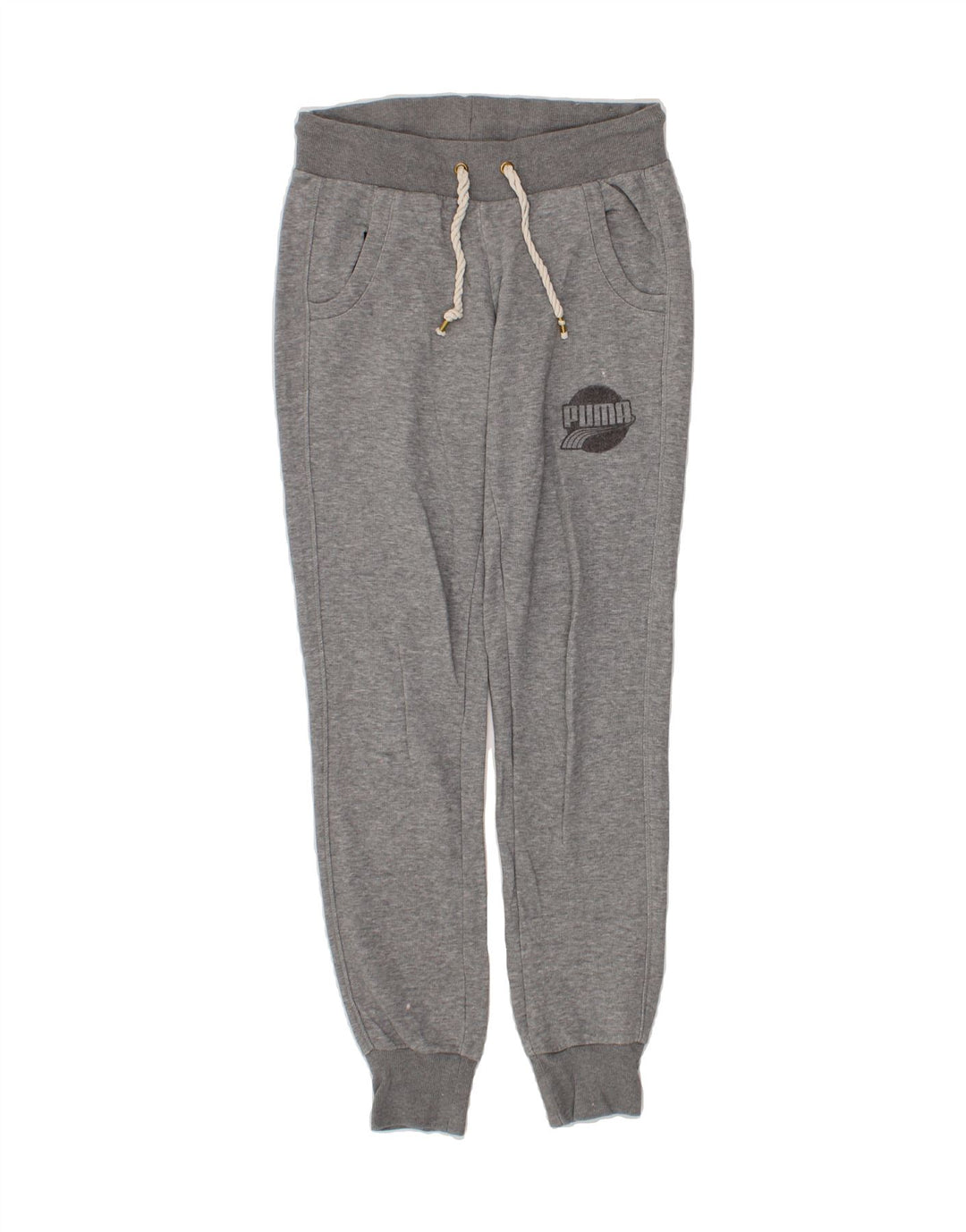 PUMA Womens Tracksuit Trousers Joggers UK 10 Small Grey Vintage Puma and Second-Hand Puma from Messina Hembry 