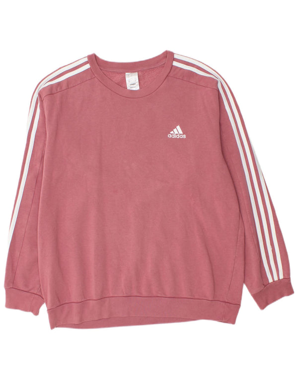 Adidas Sweatshirt-trøje til mænd Large Pink Bomuld