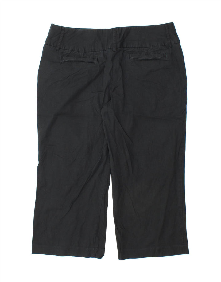 MOSSIMO Womens Stretch Straight Capri Trousers US 16 2XL W34 L22 Black Vintage Mossimo and Second-Hand Mossimo from Messina Hembry 