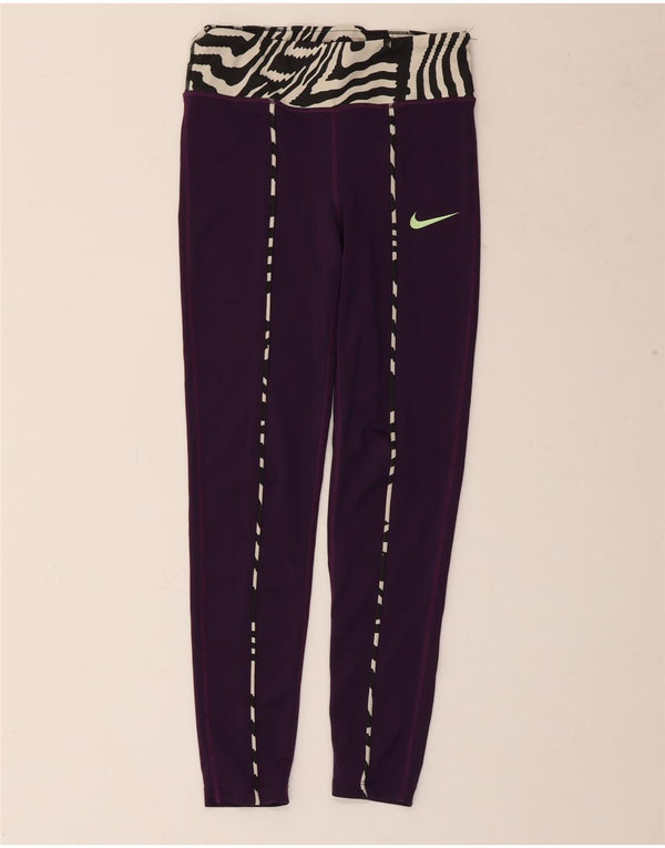 NIKE Tight Fit Leggings til piger 10-11 år Medium lilla dyreprint
