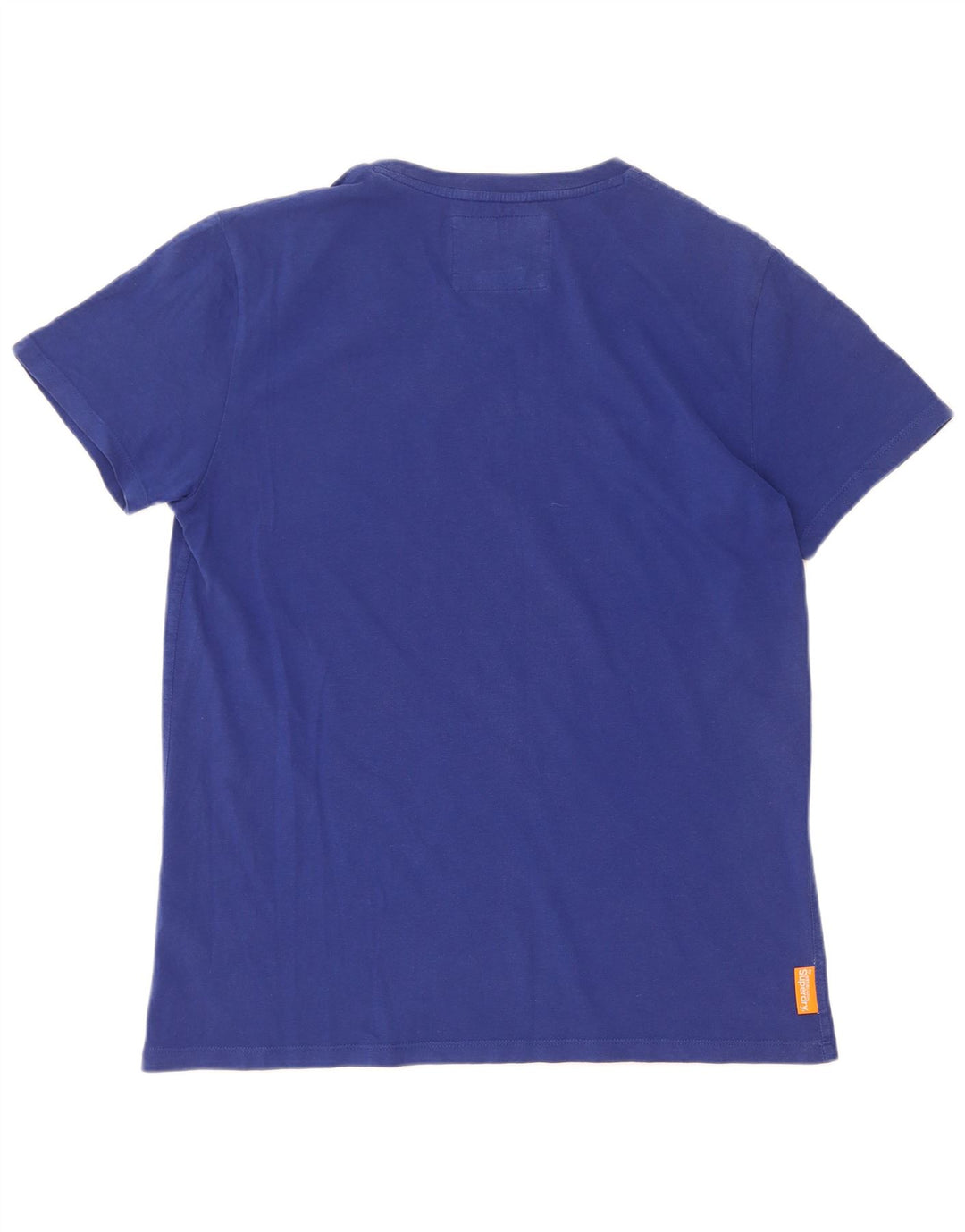 Superdry T-shirt top til mænd, stor blå bomuld