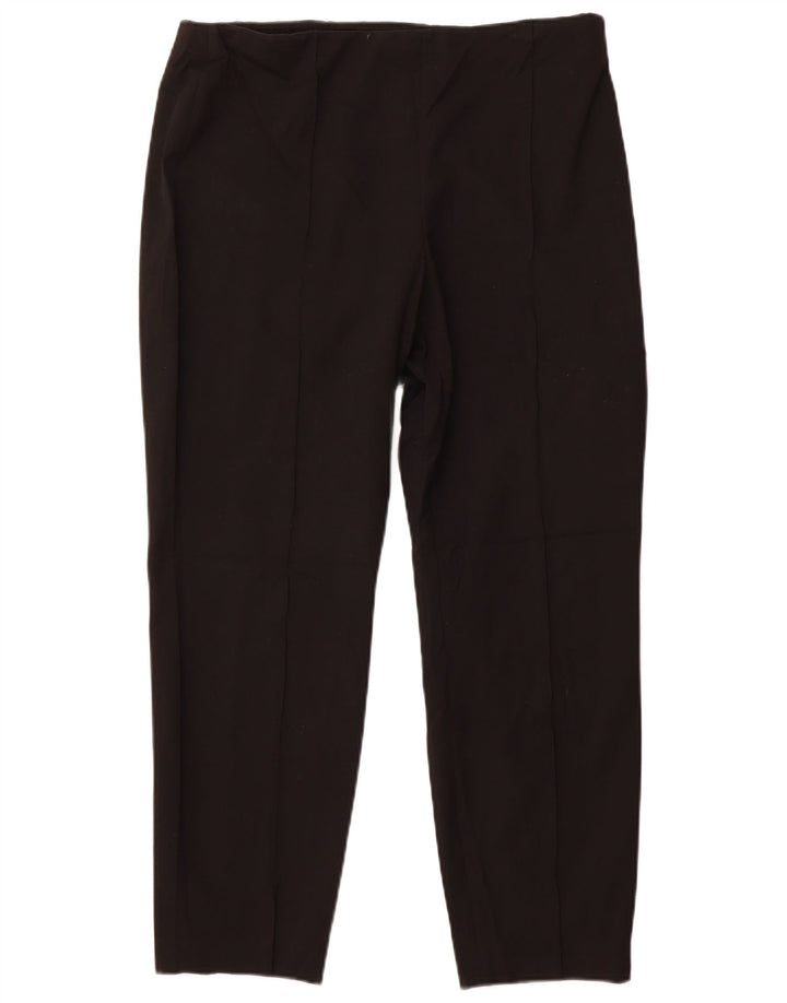 CALVIN KLEIN Dame Slim Casual Bukser US 14 XL W34 L27 Sort Polyester