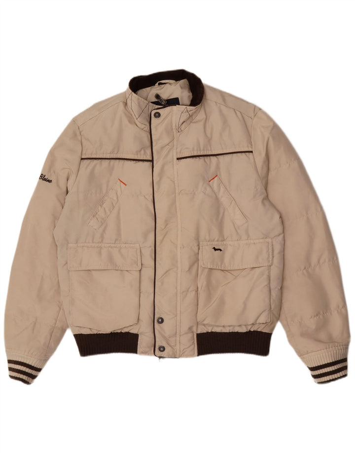 Harmont & Blaine Polstret Herrejakke UK 44 2XL Beige Colourblock Polyamid