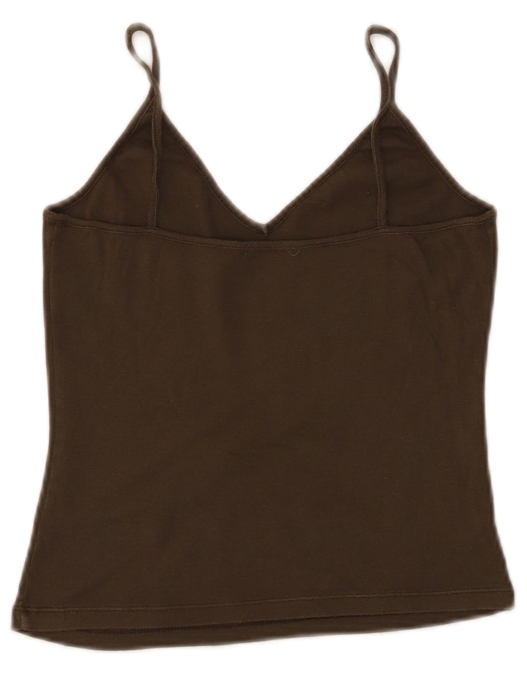 BENETTON Dame Crop Cami Top UK 4 XS Khaki