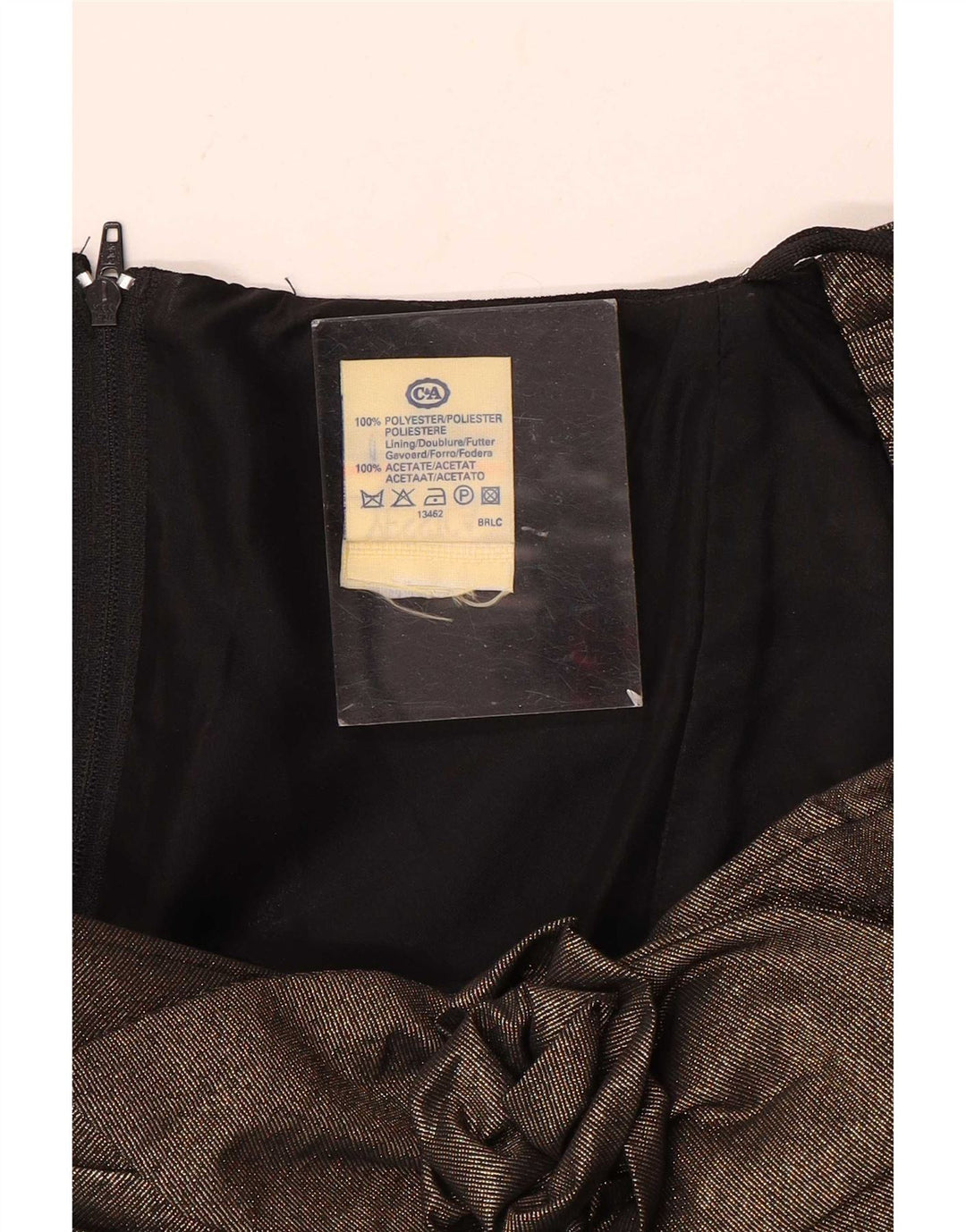 Yessica Womens Off Shoulder Kjole EU 36 Small Black Colourblock Polyester